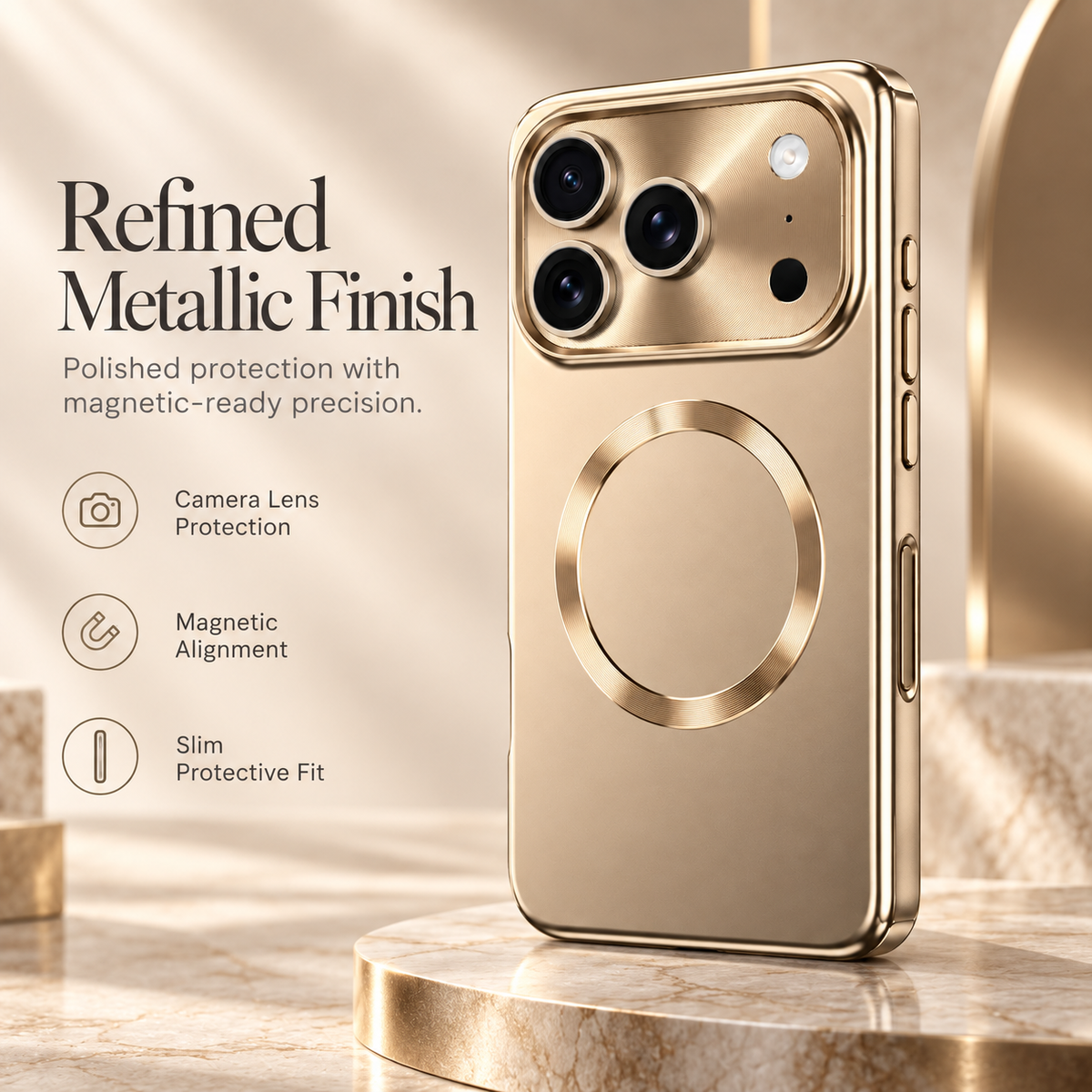 Premium iPhone Case Luxury Touch Pen MagSafe Plating Hinge Protection Front Tempered Glass Shockproof Slim Durable Full Protective Magnetic Phone Cover Case