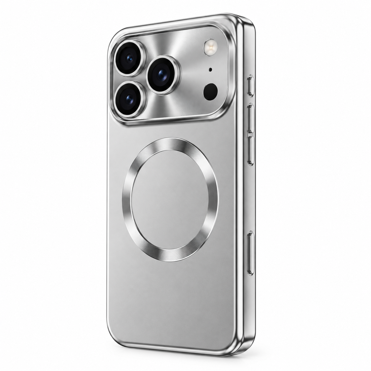 Premium iPhone Case Luxury Touch Pen MagSafe Plating Hinge Protection Front Tempered Glass Shockproof Slim Durable Full Protective Magnetic Phone Cover Case