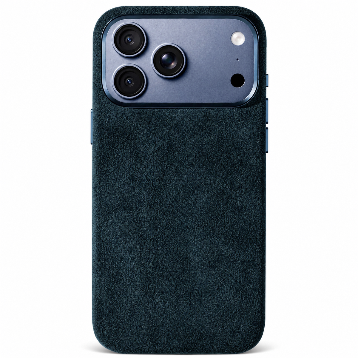 Premium iPhone Case MagSafe Alcantara Leather Magnetic Protective Cover Smart Button Anti Fingerprint Washable Slim Soft Touch Full Coverage Business Design