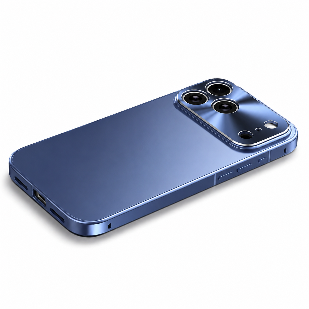 Premium iPhone Case MagSafe Aluminum Alloy Frame Frosted PC Cover Shockproof Anti Scratch Camera Protection Matte Slim Full Coverage Protective Design