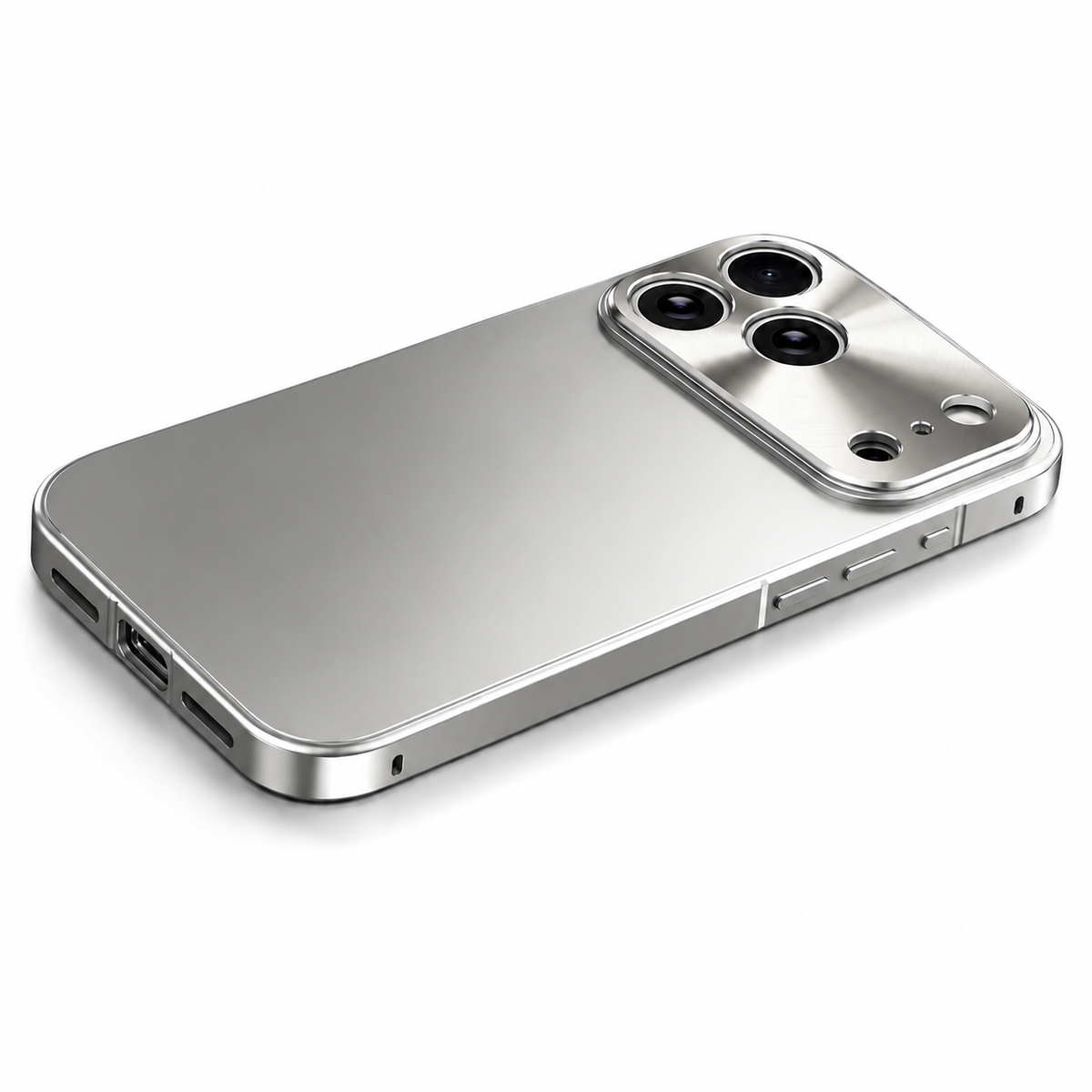 Premium iPhone Case MagSafe Aluminum Alloy Frame Frosted PC Cover Shockproof Anti Scratch Camera Protection Matte Slim Full Coverage Protective Design