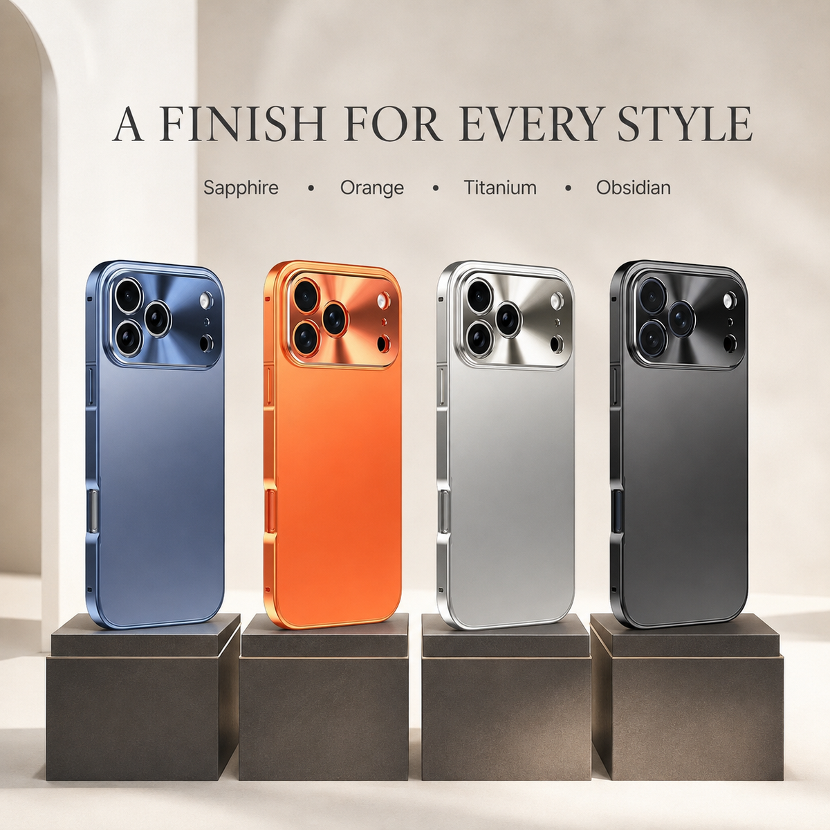 Premium iPhone Case MagSafe Aluminum Alloy Magnetic Bumper Metal Lens Protector Matte PC Back Shockproof Slim Reinforced Protective Cover Case Design