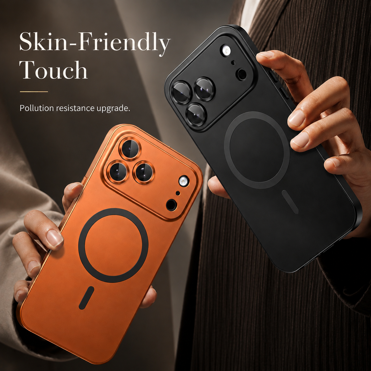 Premium iPhone Case MagSafe Aluminum Metal Frame Hard PC Back Shockproof Matte Anti Fingerprint Camera Protection Slim Full Coverage