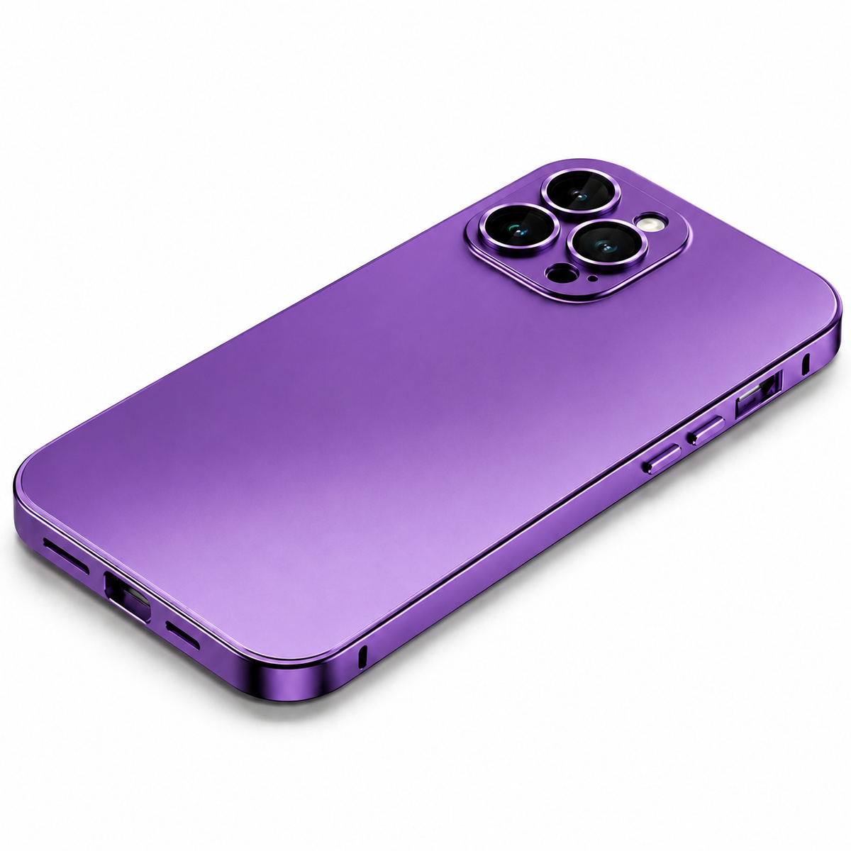 Premium iPhone Case MagSafe Aluminum Metal Frame PC Back Shockproof Camera Protection Anti Scratch Slim Lightweight Full Coverage Wireless Charging Fit