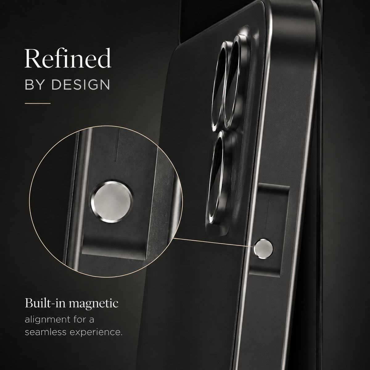 Premium iPhone Case MagSafe Aluminum Metal Frame PC Back Shockproof Camera Protection Anti Scratch Slim Lightweight Full Coverage Wireless Charging Fit