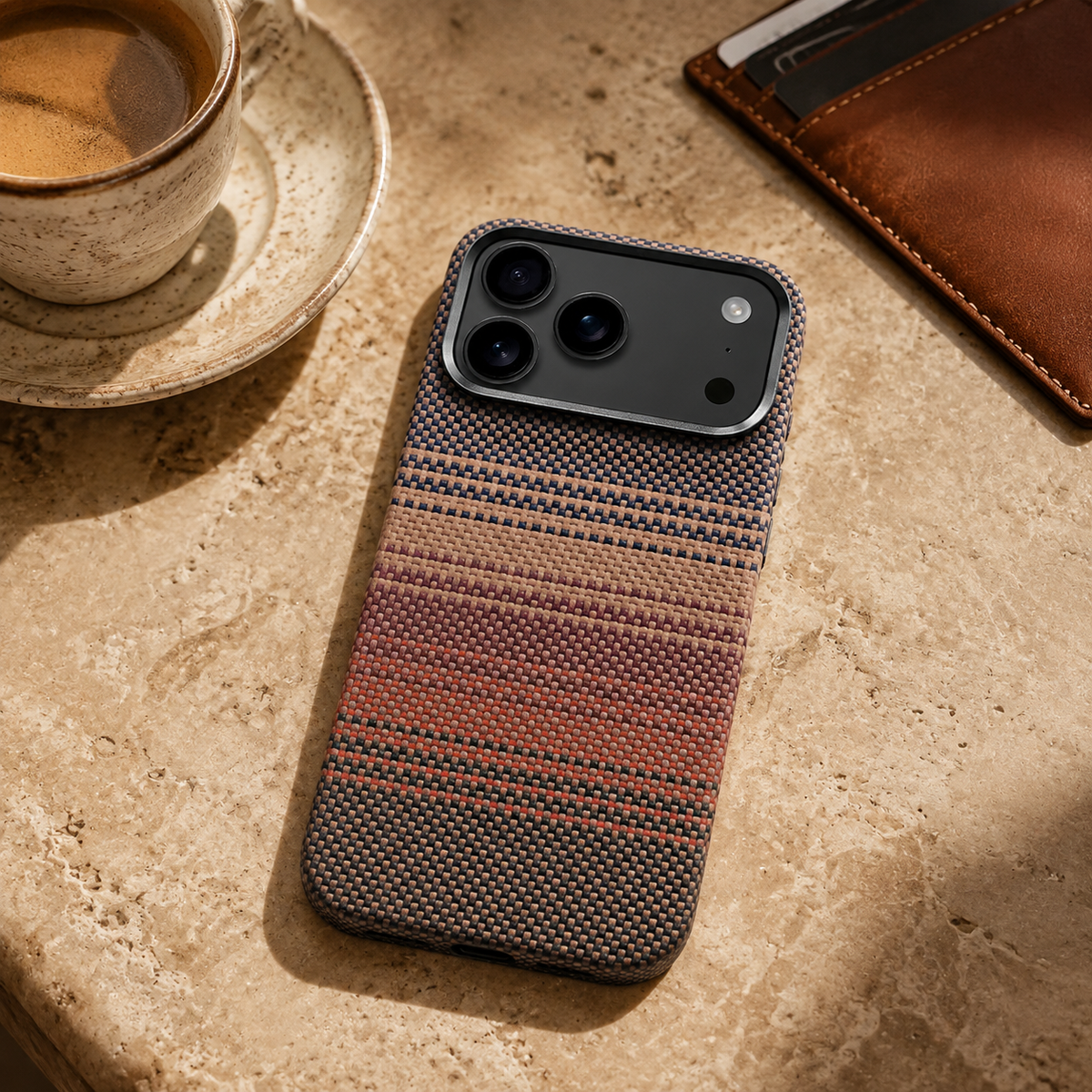 Premium iPhone Case MagSafe Aramid Kevlar Carbon Fiber Ultra Slim Magnetic Shockproof Protective Cover Anti Scratch Lightweight Business Full Coverage