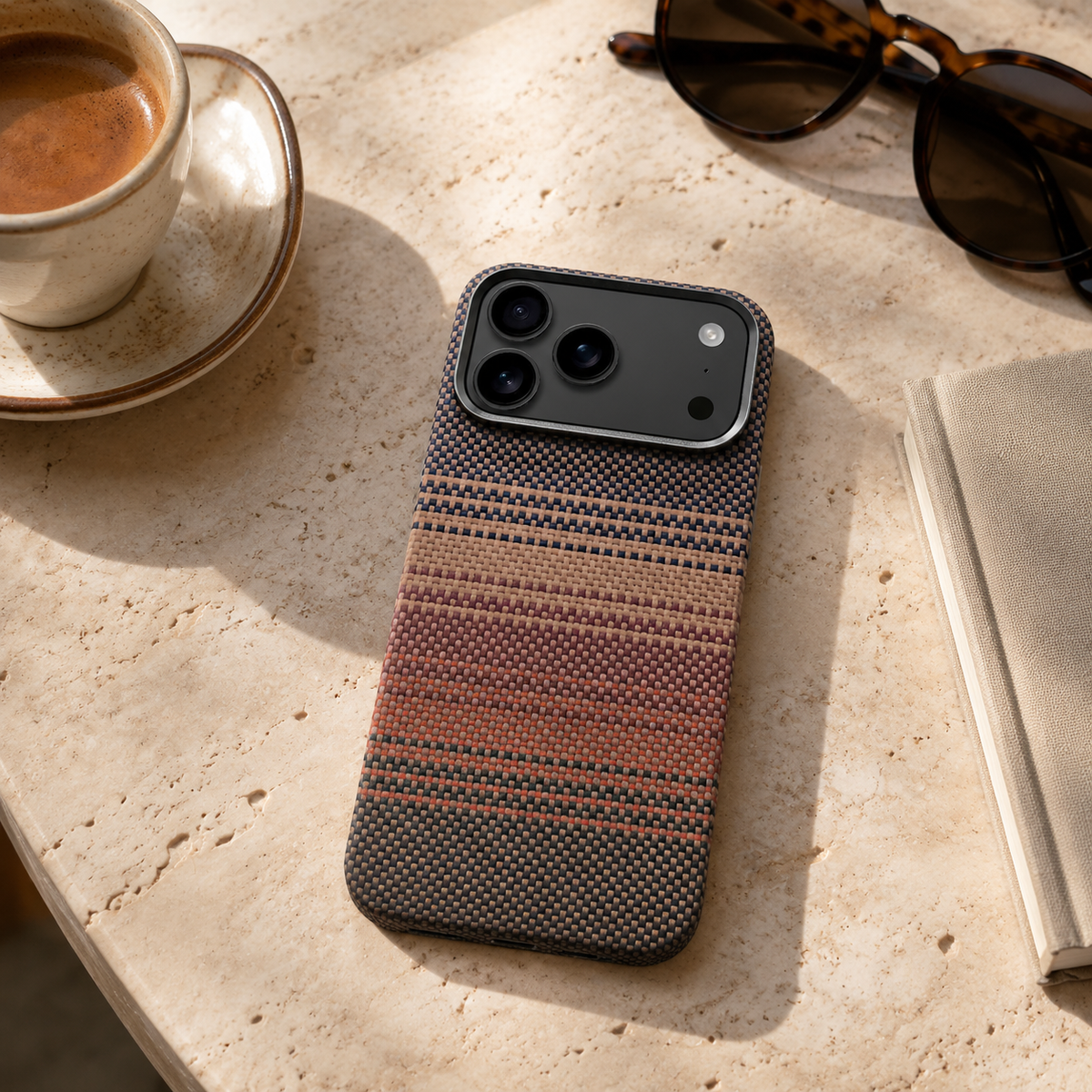 Premium iPhone Case MagSafe Aramid Kevlar Carbon Fiber Ultra Slim Magnetic Shockproof Protective Cover Anti Scratch Lightweight Business Full Coverage