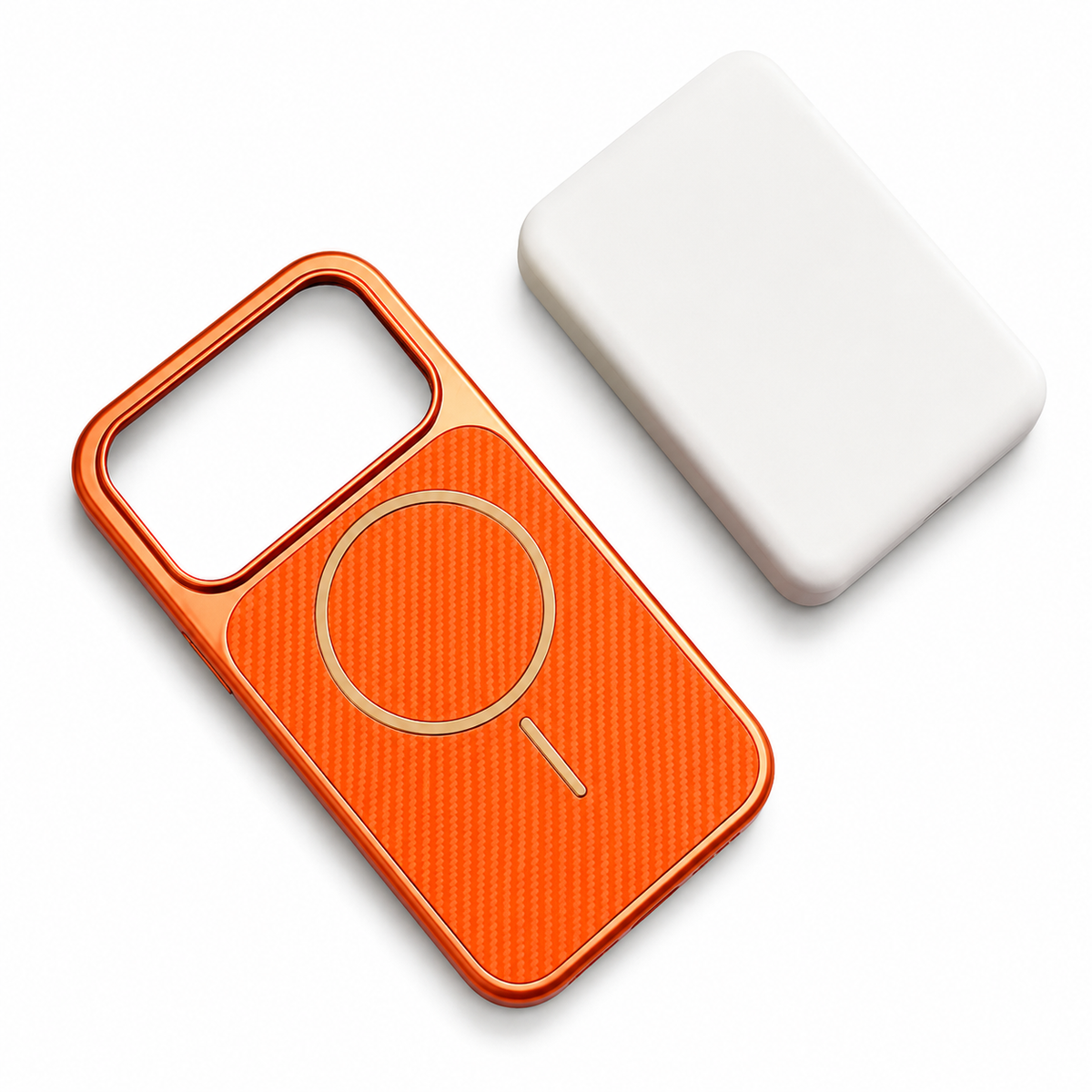 Premium iPhone Case MagSafe Carbon Fiber Electroplated Shockproof Protective Cover Scratch Resistant Wireless Charging Slim Lightweight Full Coverage