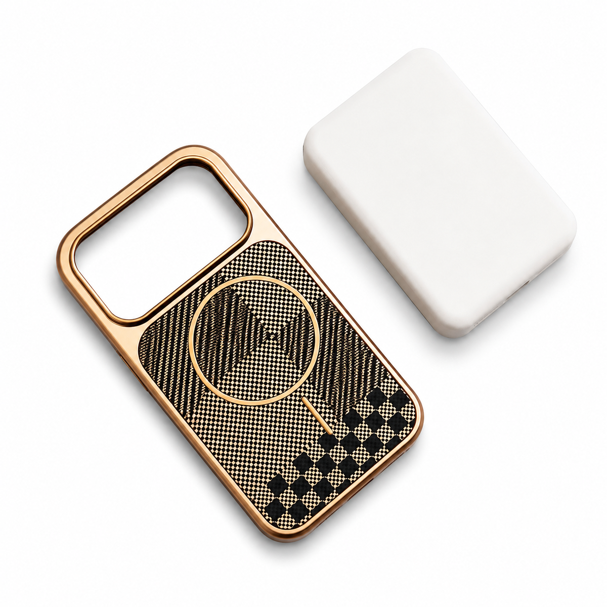 Premium iPhone Case MagSafe Carbon Fiber Electroplated Shockproof Protective Cover Scratch Resistant Wireless Charging Slim Lightweight Full Coverage