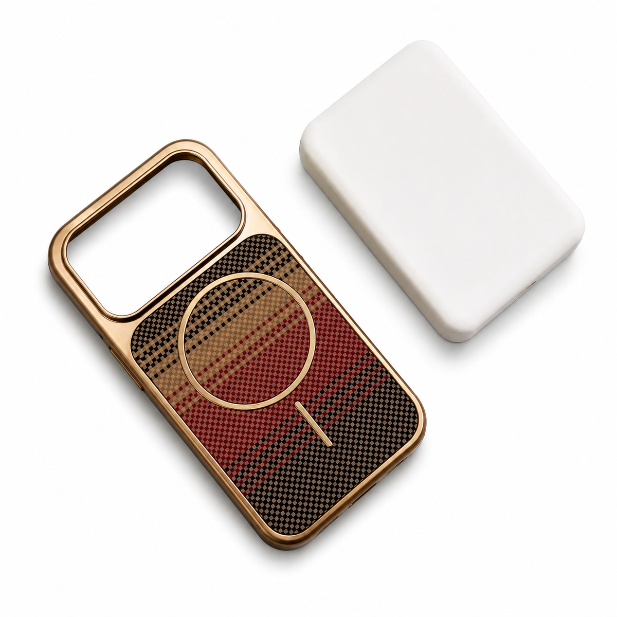 Premium iPhone Case MagSafe Carbon Fiber Electroplated Shockproof Protective Cover Scratch Resistant Wireless Charging Slim Lightweight Full Coverage