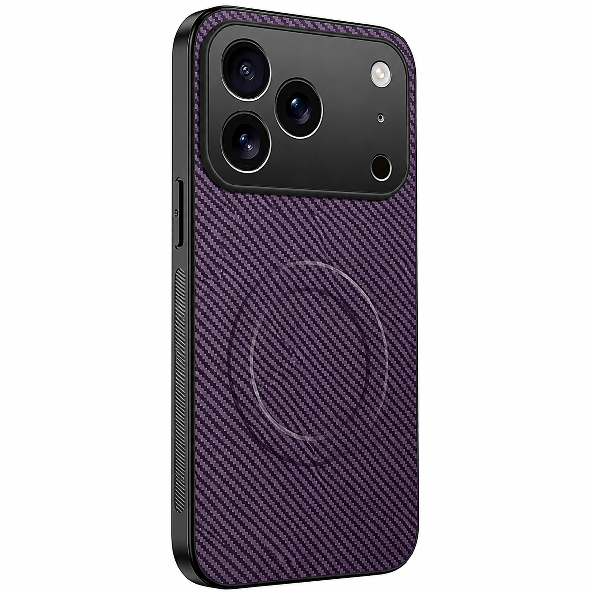 Premium iPhone Case MagSafe Carbon Fiber Magnetic Ultra Thin Shockproof Protective Cover Anti Scratch Slim Lightweight Military Style Full Coverage Case
