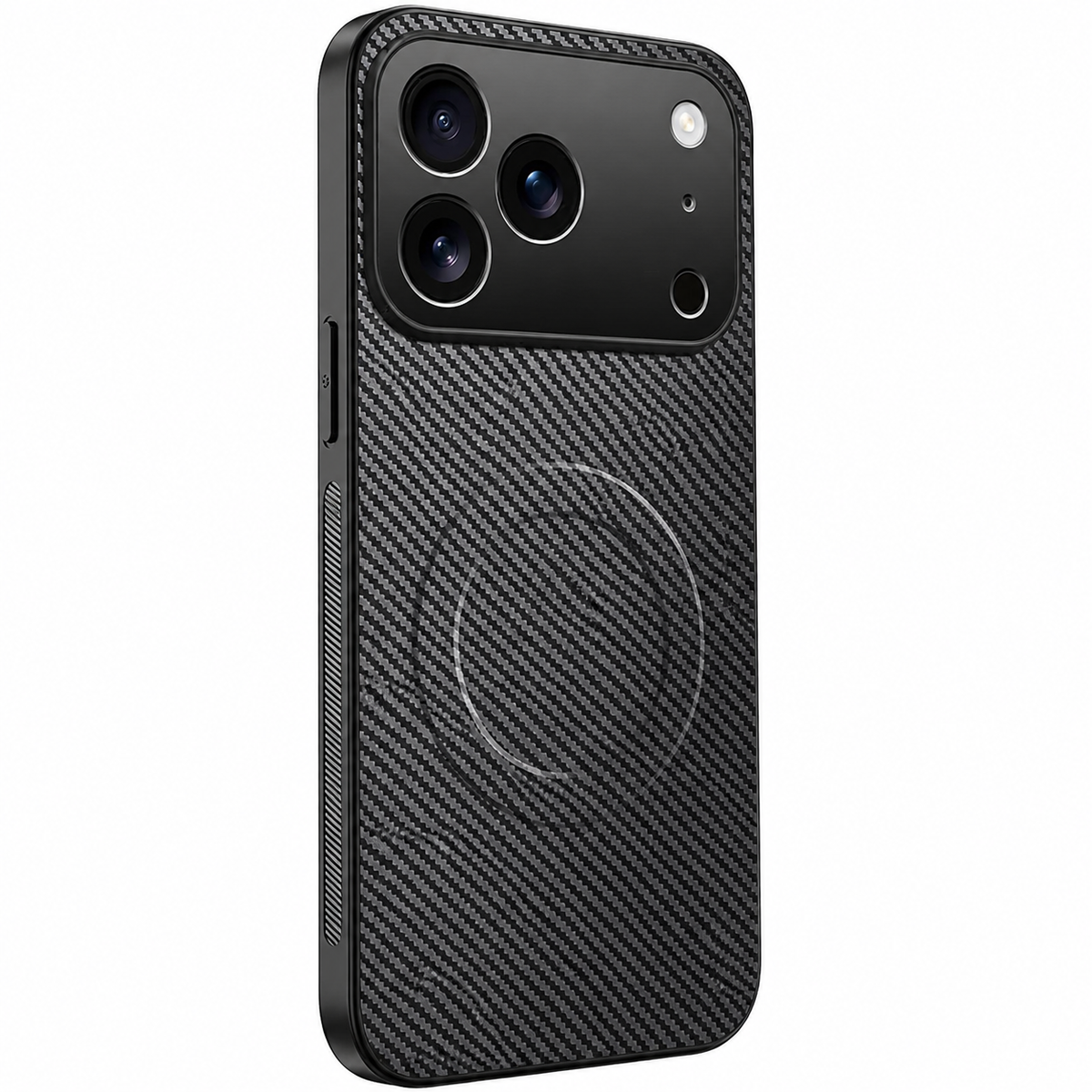 Premium iPhone Case MagSafe Carbon Fiber Magnetic Ultra Thin Shockproof Protective Cover Anti Scratch Slim Lightweight Military Style Full Coverage Case