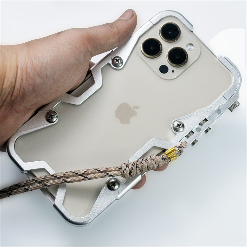 Premium iPhone Case MagSafe Compatible Aluminum Armor Frame Shockproof Protective Cover Heavy Duty Metal Bumper Camera Lens Protection Rugged Slim Fit