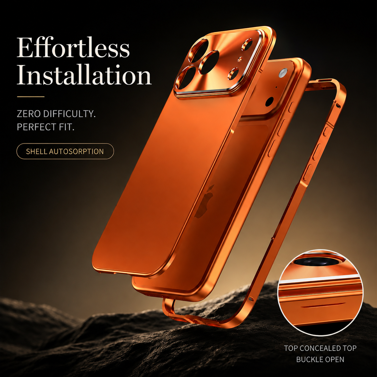 Premium iPhone Case MagSafe Compatible Aluminum Frame Frosted PC Back Shockproof Scratch Resistant Ultra Thin Matte Protective Cover Lightweight Style