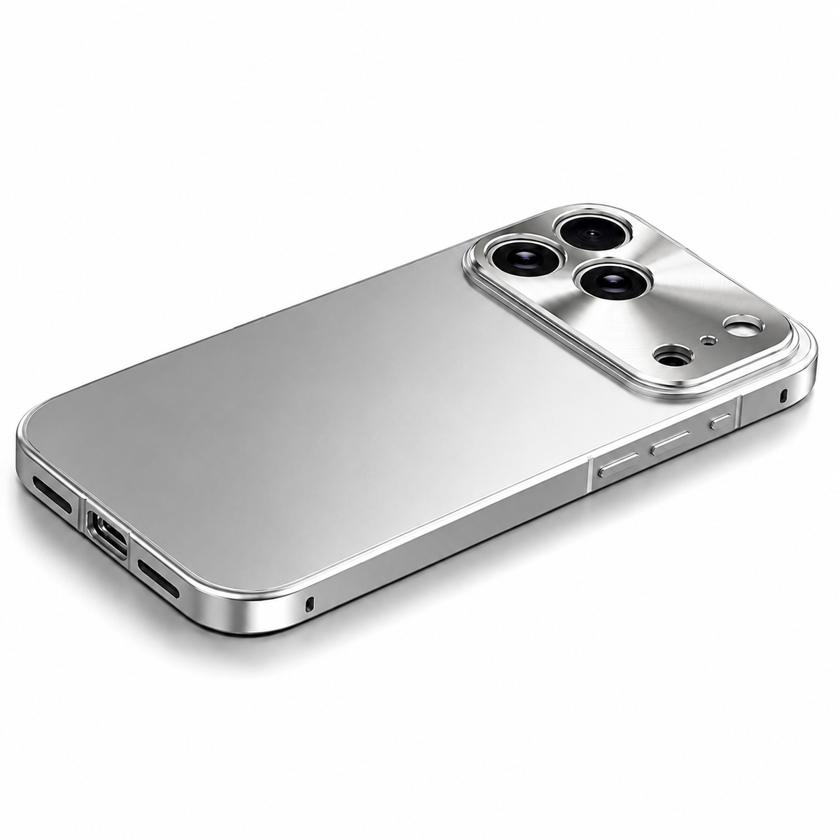 Premium iPhone Case MagSafe Compatible Aluminum Frame Frosted PC Back Shockproof Scratch Resistant Ultra Thin Matte Protective Cover Lightweight Style