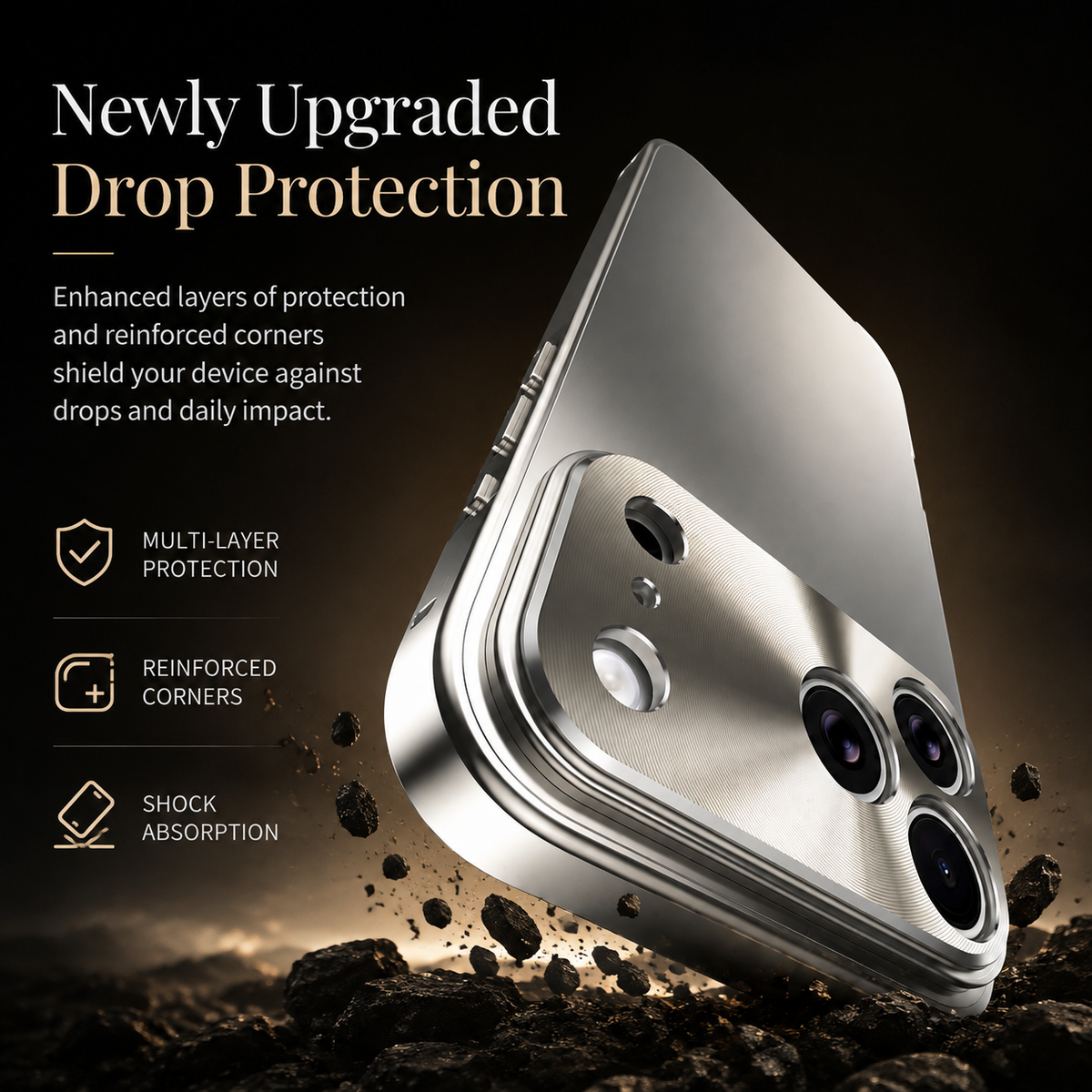 Premium iPhone Case MagSafe Compatible Aluminum Frame Frosted PC Back Shockproof Scratch Resistant Ultra Thin Matte Protective Cover Lightweight Style