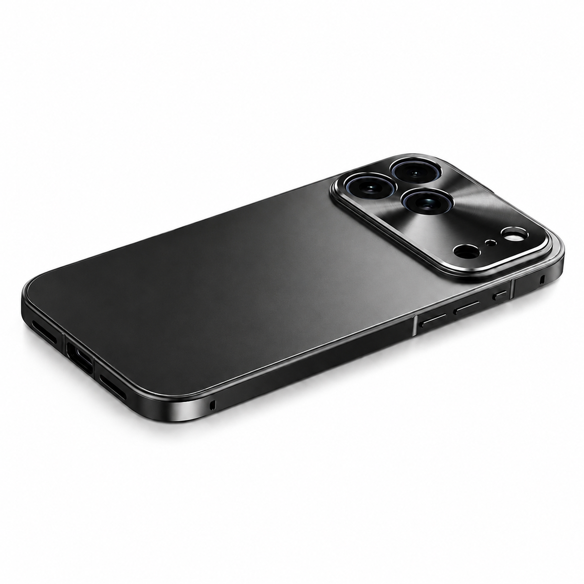 Premium iPhone Case MagSafe Compatible Aluminum Frame Frosted PC Back Shockproof Scratch Resistant Ultra Thin Matte Protective Cover Lightweight Style