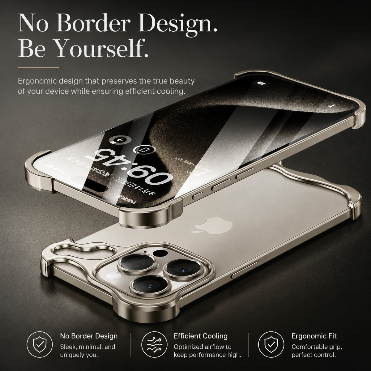 Premium iPhone Case MagSafe Compatible Aluminum Frame Magnetic Shockproof Cover Ultra Thin Metal Bumper Camera Lens Protection Frameless Slim Design
