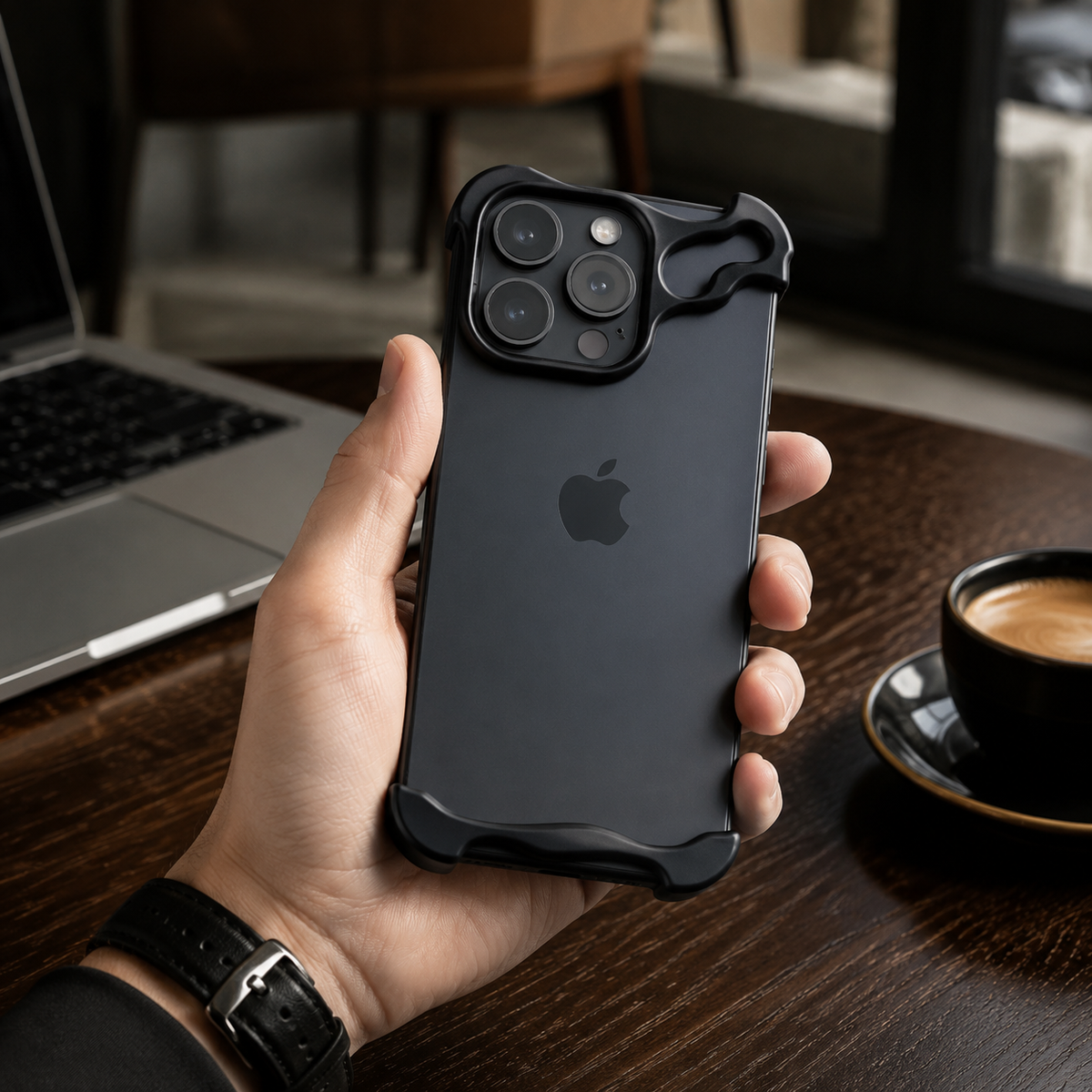 Premium iPhone Case MagSafe Compatible Aluminum Frame Magnetic Shockproof Cover Ultra Thin Metal Bumper Camera Lens Protection Frameless Slim Design
