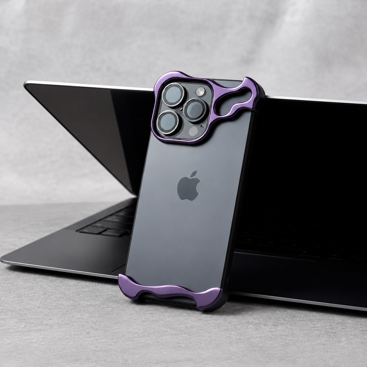 Premium iPhone Case MagSafe Compatible Aluminum Frame Magnetic Shockproof Cover Ultra Thin Metal Bumper Camera Lens Protection Frameless Slim Design