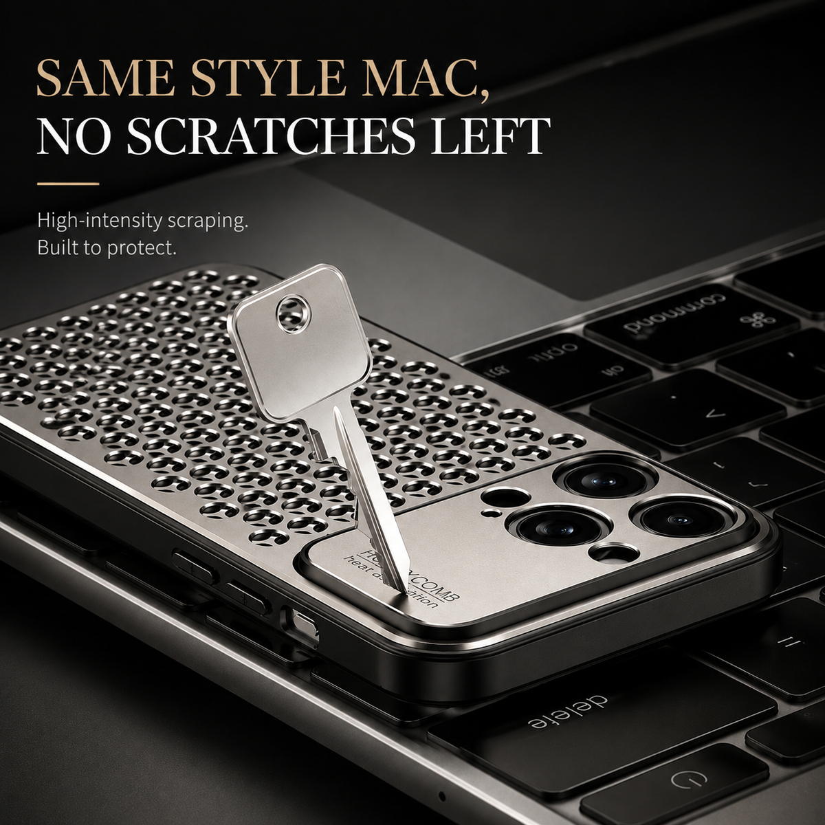 Premium iPhone Case MagSafe Compatible Aluminum Metal Breathable Cover Ultra Thin Matte Protective Anti Fingerprint Scratch Resistant Slim Design Full