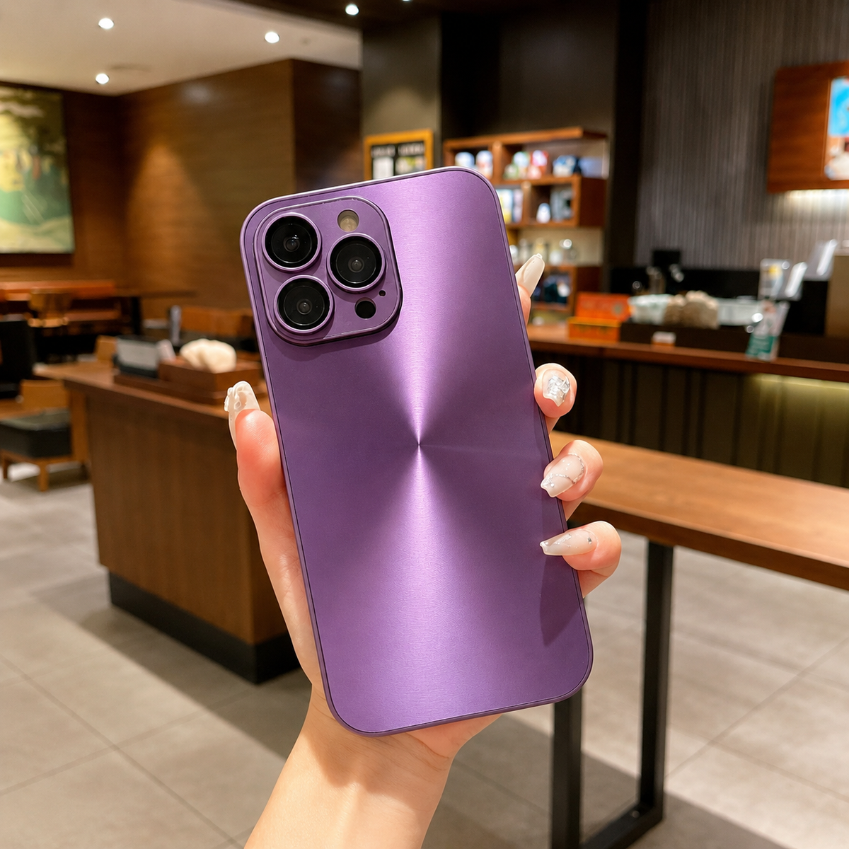Premium iPhone Case MagSafe Compatible Aurora Matte Shockproof Protective Cover Color Shift Finish Camera Lens Protection Anti Scratch Slim Design