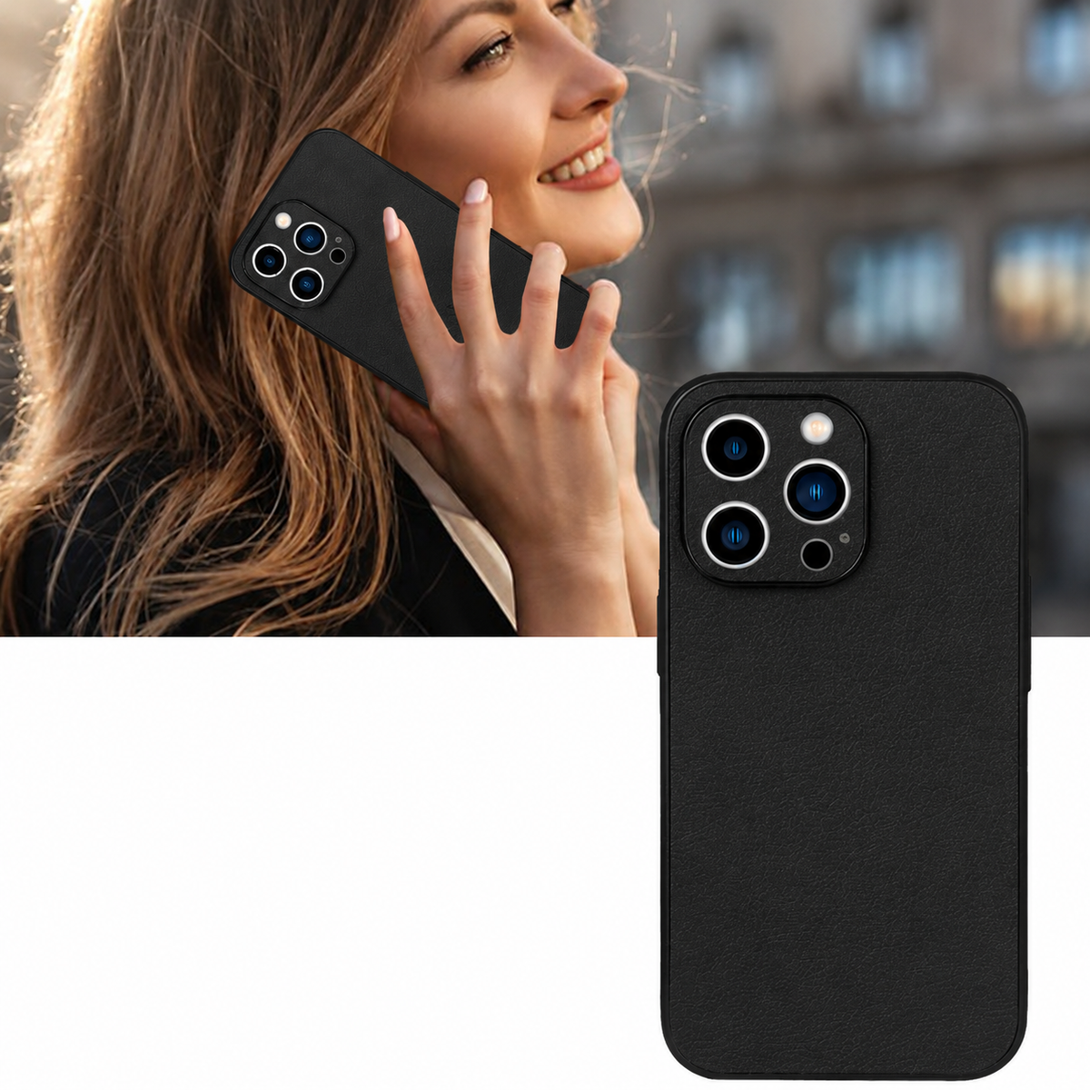 Premium iPhone Case MagSafe Compatible Canvas Deer Pattern Shockproof Protective Cover Bumper Frame Camera Lens Protection Minimal Textured Design Fit