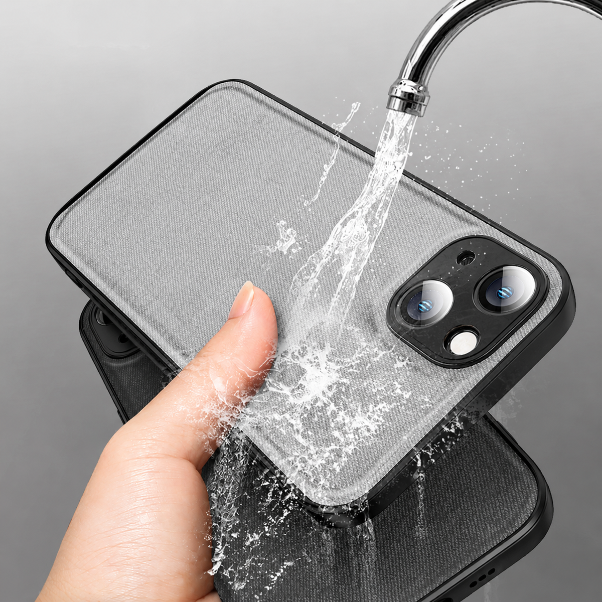 Premium iPhone Case MagSafe Compatible Canvas Deer Pattern Shockproof Protective Cover Bumper Frame Camera Lens Protection Minimal Textured Design Fit