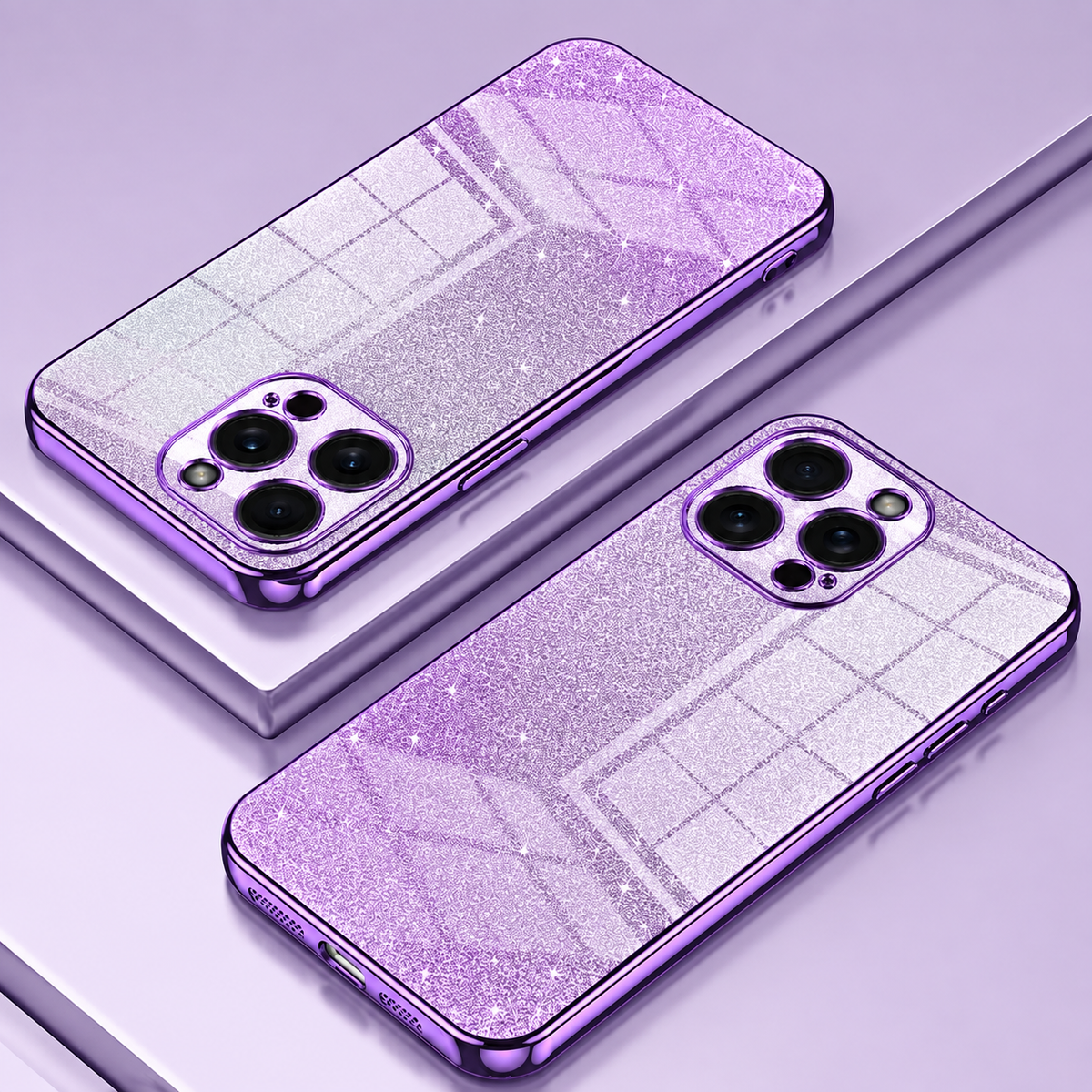 Premium iPhone Case MagSafe Compatible Glitter TPU Shockproof Protective Cover Camera Lens Protection Slim Lightweight Design Anti Scratch Anti Fingerprint