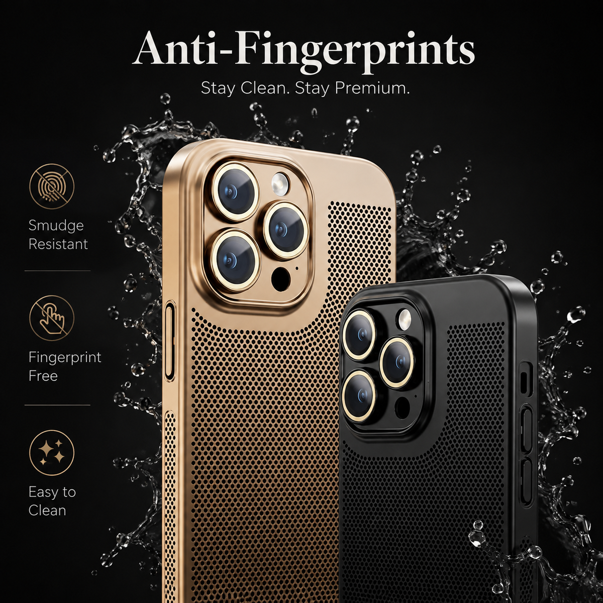 Premium iPhone Case MagSafe Compatible Honeycomb Texture Shockproof Protective Case Thermal Dissipation Camera Lens Protection Slim Lightweight Design