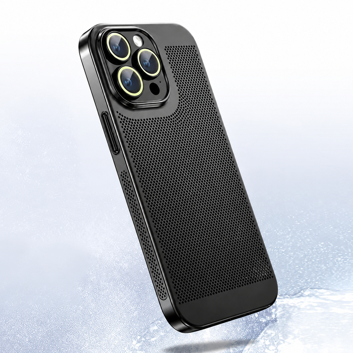 Premium iPhone Case MagSafe Compatible Honeycomb Texture Shockproof Protective Case Thermal Dissipation Camera Lens Protection Slim Lightweight Design
