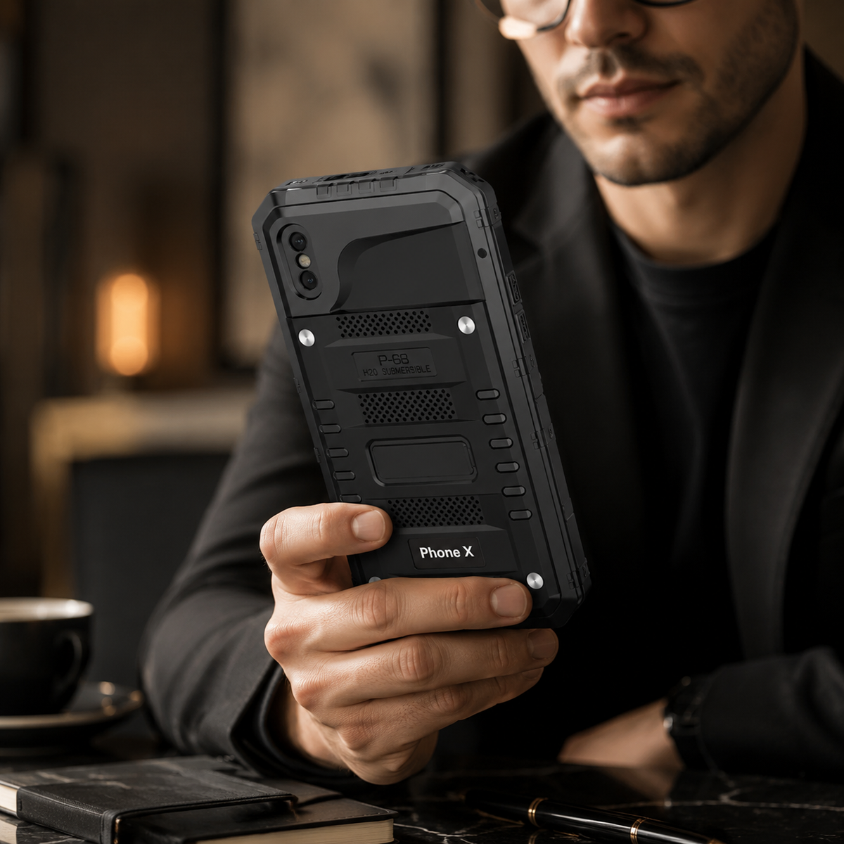Premium iPhone Case MagSafe Compatible IP68 Waterproof Aluminum Armor Shockproof Full Body Protective Cover Camera Lens Guard Rugged Magnetic Design