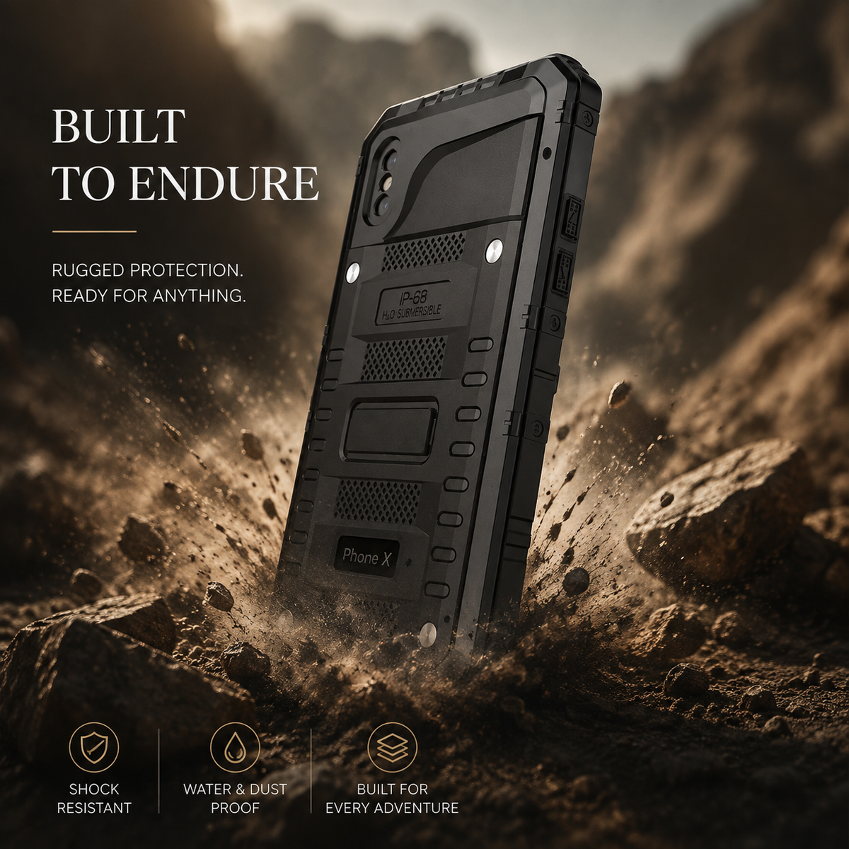 Premium iPhone Case MagSafe Compatible IP68 Waterproof Aluminum Armor Shockproof Full Body Protective Cover Camera Lens Guard Rugged Magnetic Design
