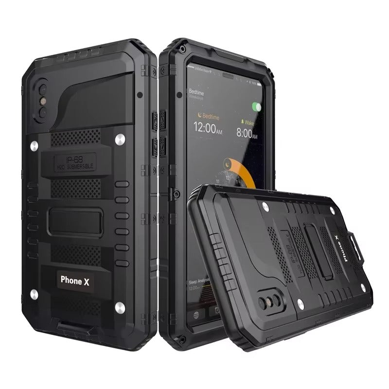 Premium iPhone Case MagSafe Compatible IP68 Waterproof Aluminum Armor Shockproof Full Body Protective Cover Camera Lens Guard Rugged Magnetic Design