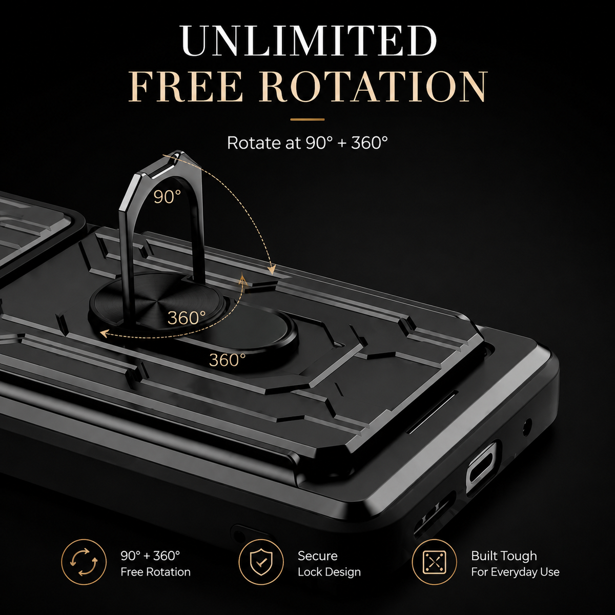 Premium iPhone Case MagSafe Compatible Liquid Silicone Card Holder Ring Stand Shockproof Camera Guard Protective Cover Slim Wireless Charging Design