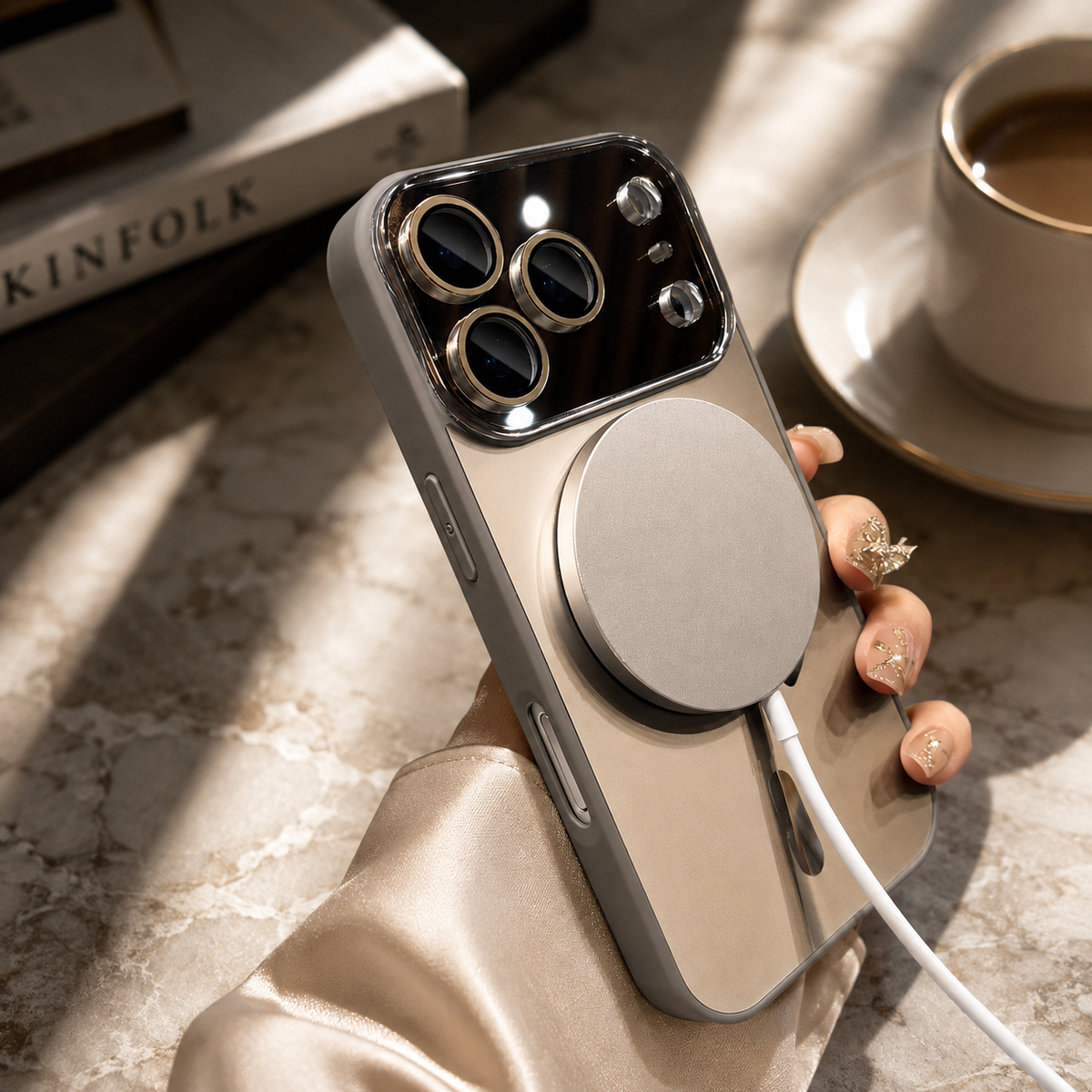 Premium iPhone Case MagSafe Compatible Magnetic Matte Glass Camera Protection Shockproof PC TPU Anti Fingerprint Slim Wireless Charging Cover