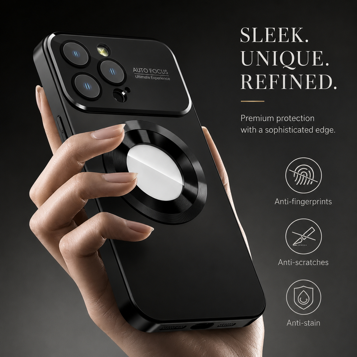 Premium iPhone Case MagSafe Compatible Magnetic Shockproof Matte Protective Cover PC TPU Camera Lens Protection Anti Fingerprint Slim Full Coverage Pro
