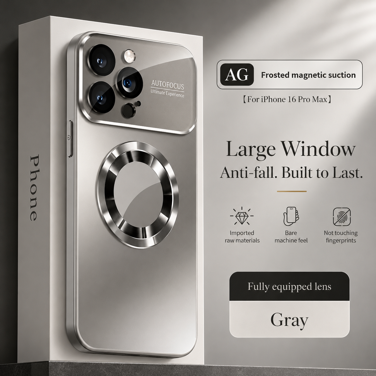 Premium iPhone Case MagSafe Compatible Magnetic Shockproof Matte Protective Cover PC TPU Camera Lens Protection Anti Fingerprint Slim Full Coverage Pro