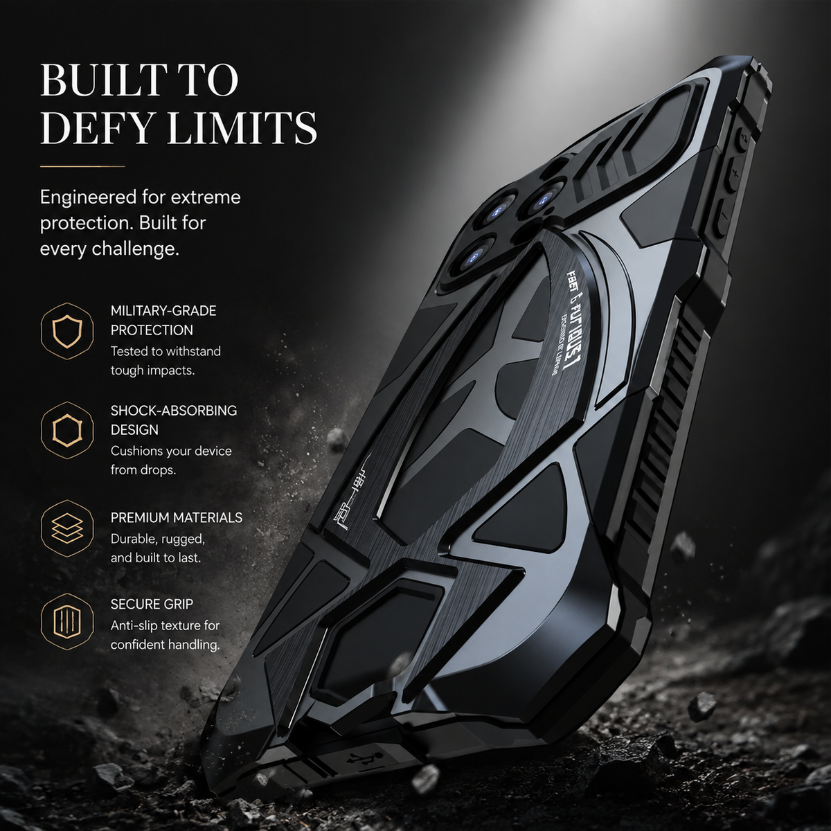 Premium iPhone Case MagSafe Compatible Metal Armor Frame Shockproof TPU Interior Camera Guard Ultra Thin Magnetic Protective Cover Full Protection