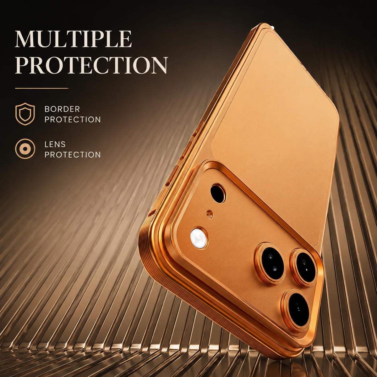 Premium iPhone Case MagSafe Compatible Metal Frame Shockproof Protective Cover Heat Dissipation Anti Slip Grip Camera Lens Guard Slim Lightweight Design