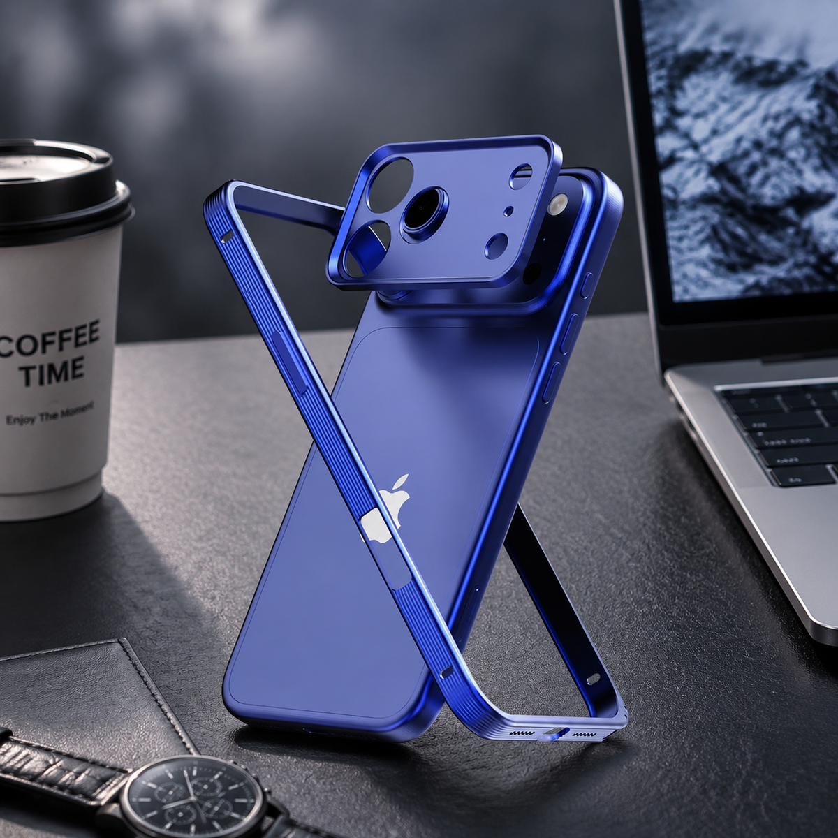 Premium iPhone Case MagSafe Compatible Metal Frame Shockproof Protective Cover Heat Dissipation Anti Slip Grip Camera Lens Guard Slim Lightweight Design