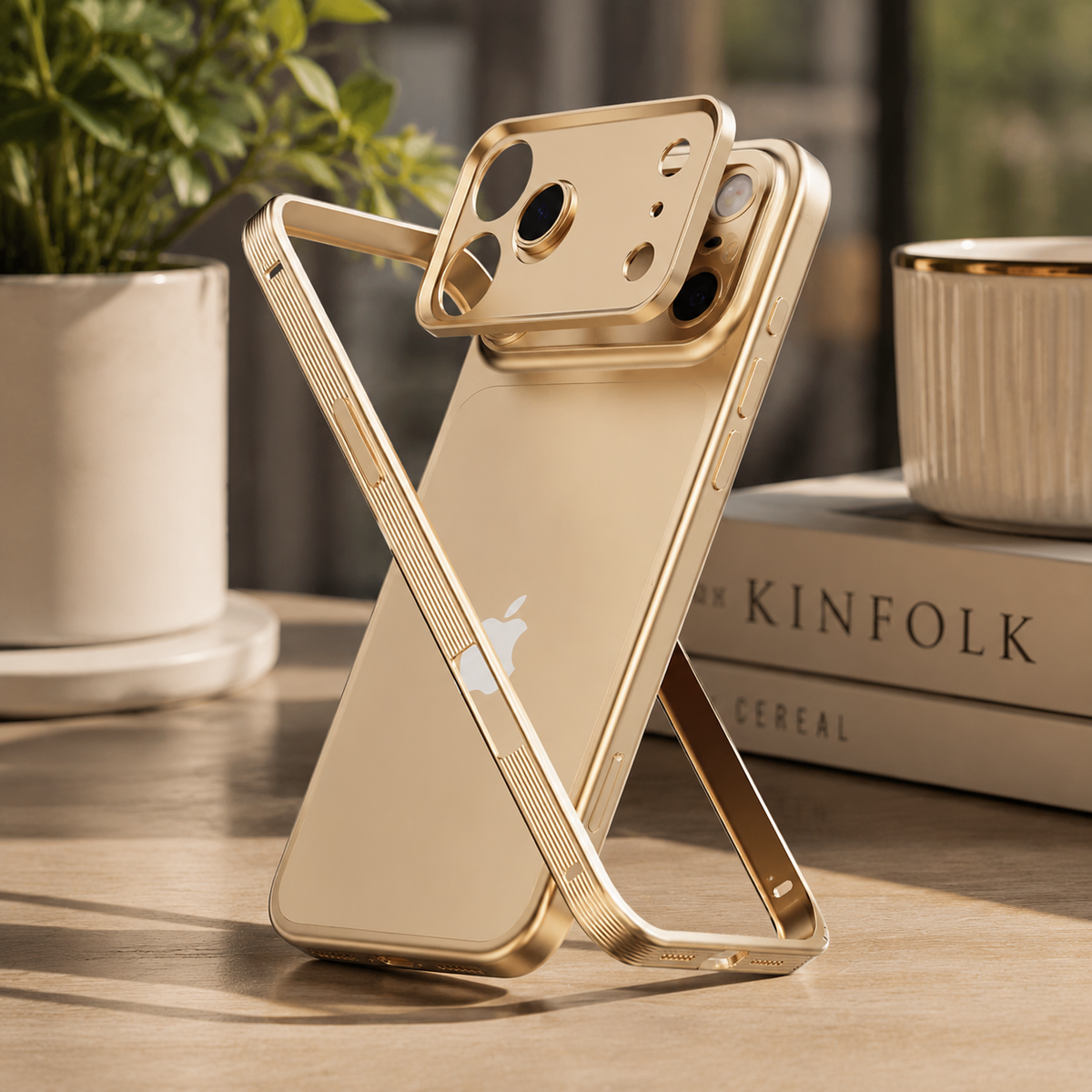 Premium iPhone Case MagSafe Compatible Metal Frame Shockproof Protective Cover Heat Dissipation Anti Slip Grip Camera Lens Guard Slim Lightweight Design