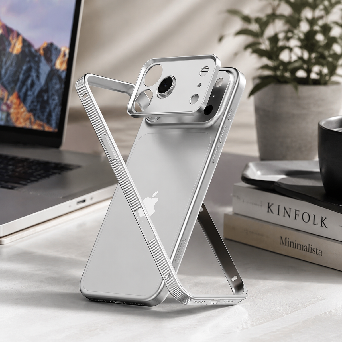 Premium iPhone Case MagSafe Compatible Metal Frame Shockproof Protective Cover Heat Dissipation Anti Slip Grip Camera Lens Guard Slim Lightweight Design