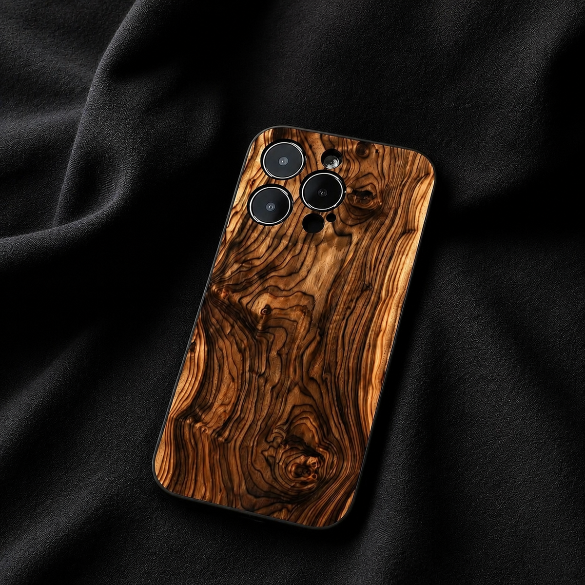 Premium iPhone Case MagSafe Compatible Natural Wood Protective Cover Shockproof TPU Bumper Camera Lens Guard Anti Scratch Slim Lightweight Design