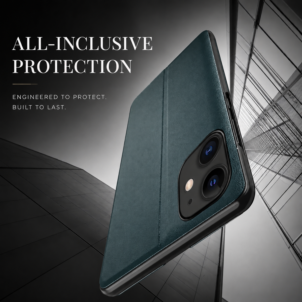 Premium iPhone Case MagSafe Compatible PU Leather Flip Wallet Card Holder Kickstand Magnetic Closure Shockproof Full Body Protection Cover