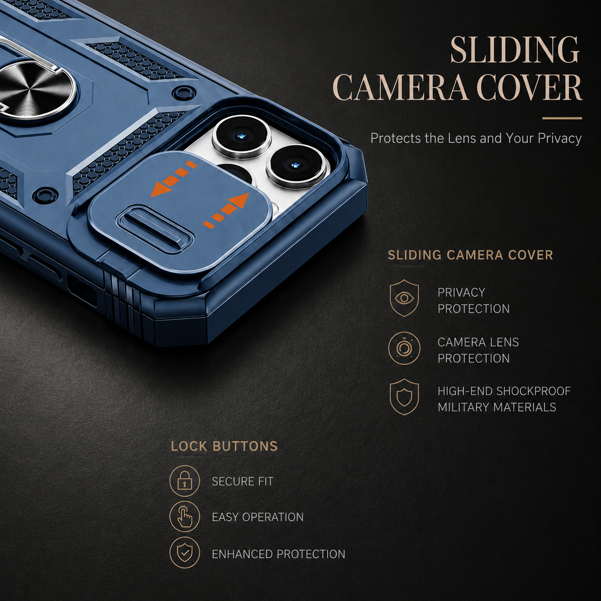 Premium iPhone Case MagSafe Compatible Rugged Armor Card Holder Kickstand Shockproof Cover 360° Rotating Stand Full Protection Anti Slip Heavy Duty Design