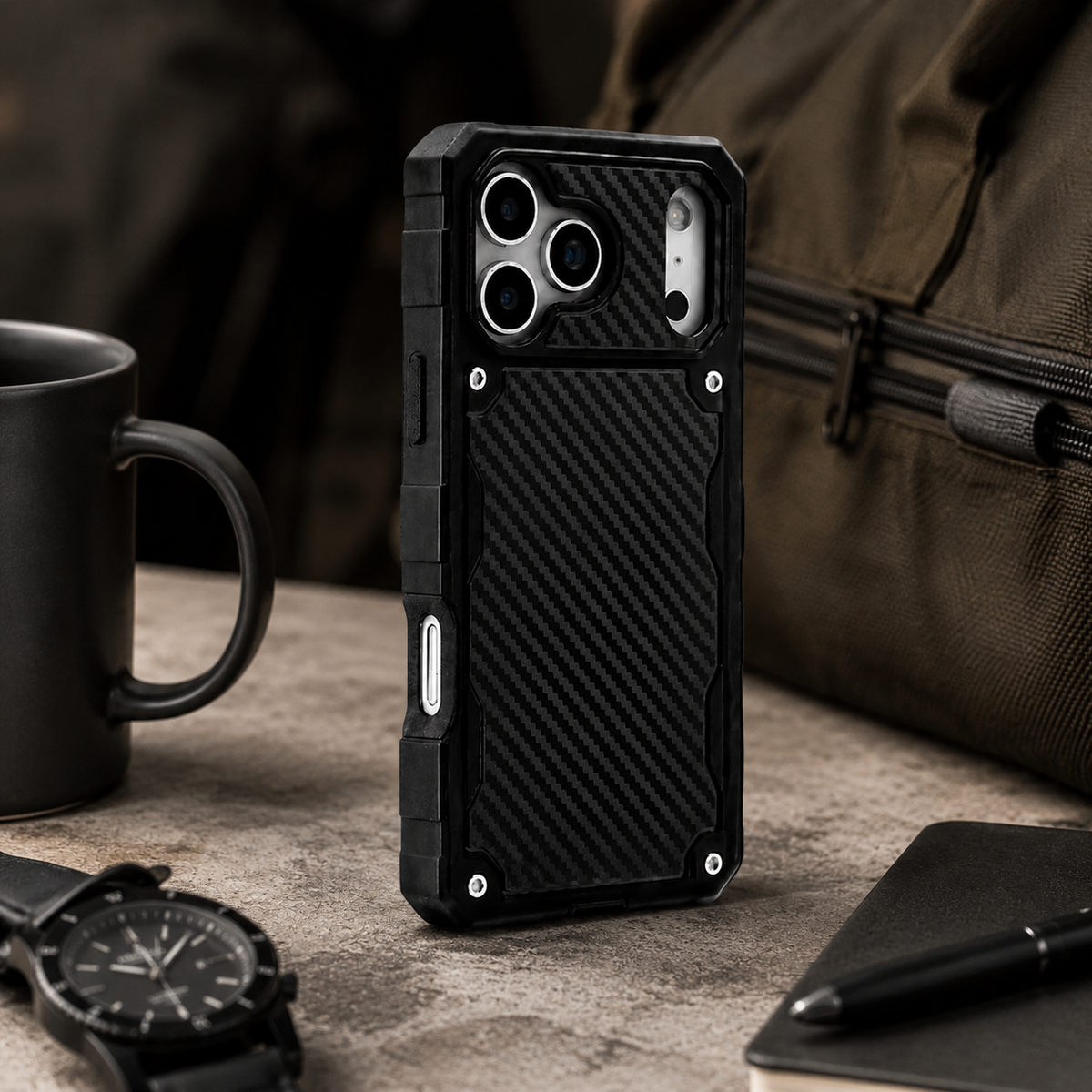 Premium iPhone Case MagSafe Compatible Rugged Heavy Duty Shockproof Cover Anti-Slip Grip Military Grade Drop Protection Slim Durable Protective Design