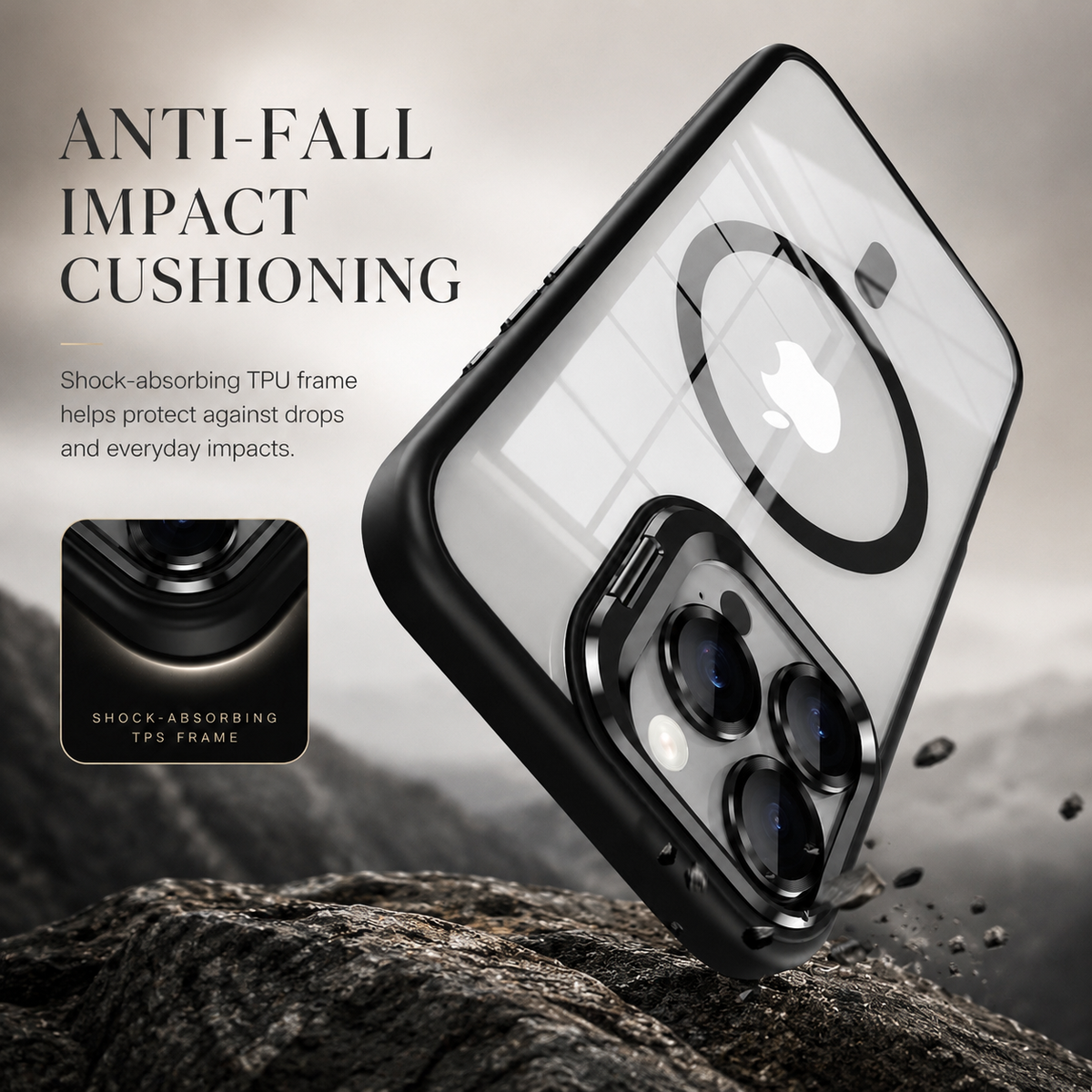 Premium iPhone Case MagSafe Compatible Shockproof Magnetic Protective Cover Bumper Full Body Camera Lens Guard Anti Scratch Slim Durable Design Modern