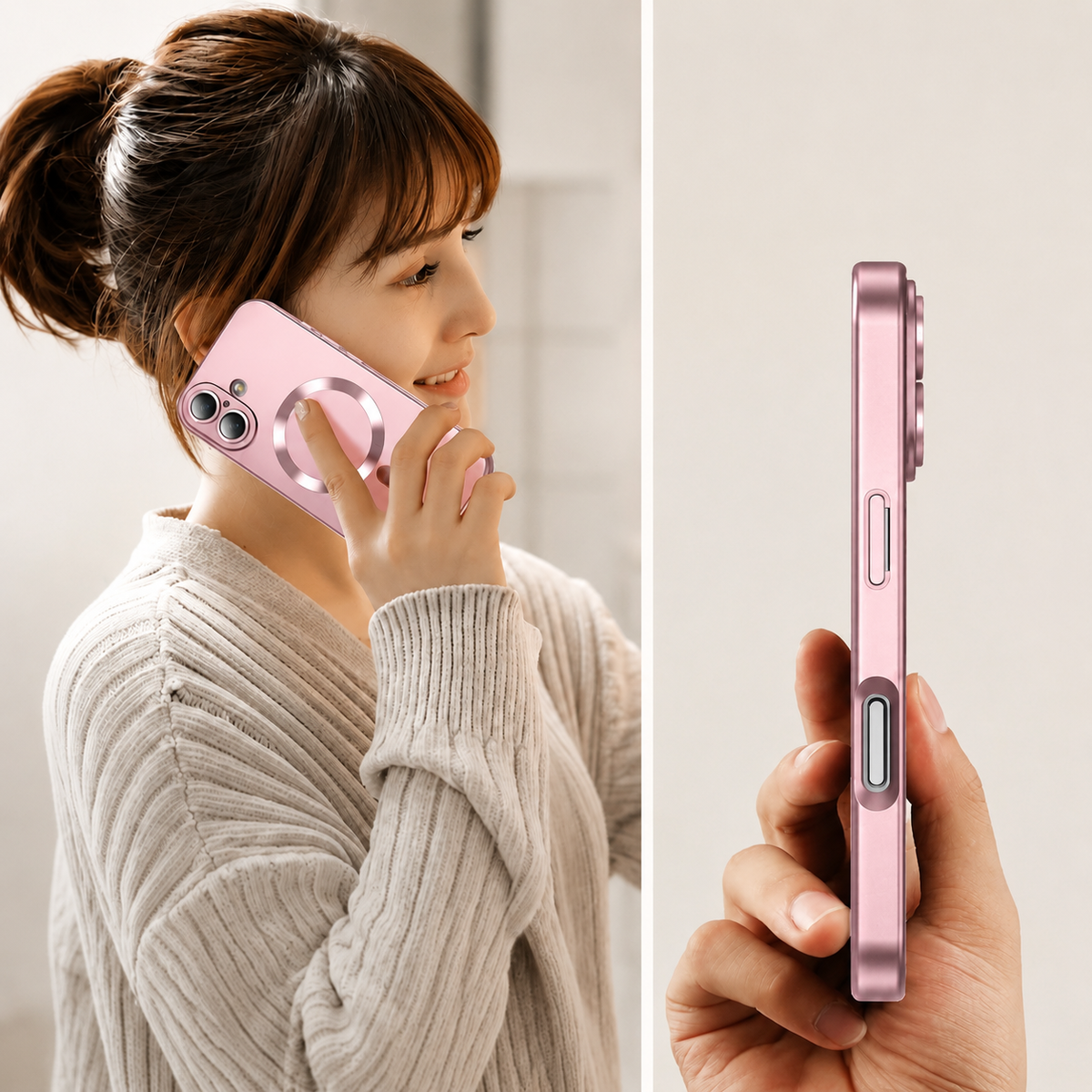 Premium iPhone Case MagSafe Compatible Silicone Cover Full Coverage Camera Protection Shockproof Anti Fingerprint Matte Slim Soft Touch Protective Fit