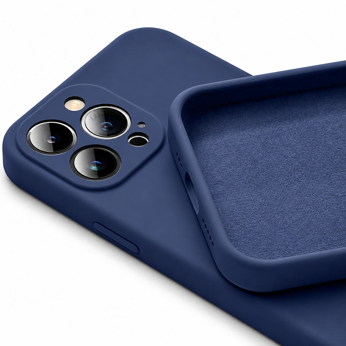 Premium iPhone Case MagSafe Compatible Square Liquid Silicone Shockproof Cover with Camera Lens Protection, Slim Soft-Touch Non-Slip Design
